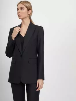 Однобортный жакет из шерсти