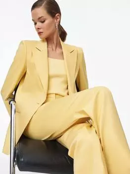 Однобортный жакет из смесового хлопка