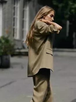 Однобортный жакет из тенсела