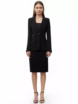 Однобортный жакет из вискозы