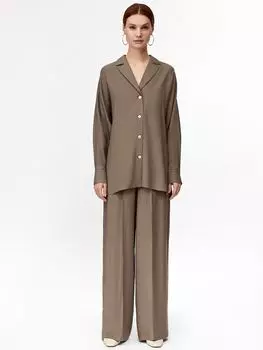 Оверсайз блуза в пижамном стиле