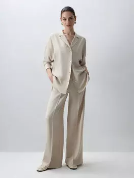 Оверсайз блуза в пижамном стиле