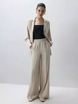 Оверсайз брюки в пижамном стиле