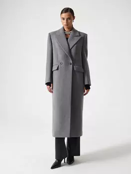 Пальто из структурной шерсти