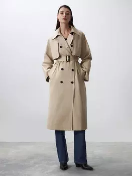 Плащ из хлопка со съемным жилетом