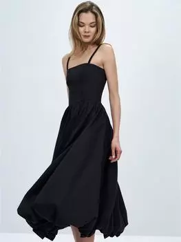 Платье-баллон со съемными бретелями