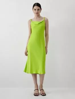 Платье-комбинация атласное