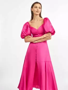 Платье на лямках со съемными рукавами