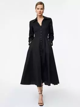 Платье-рубашка из хлопка