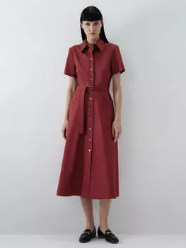 Платье-рубашка из хлопка