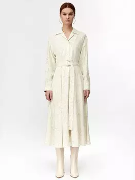 Платье-рубашка из вискозы