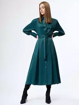 Платье-рубашка из вискозы