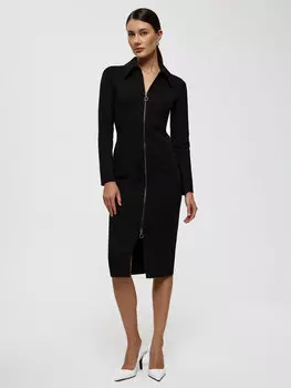 Платье-рубашка на молнии