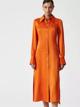 Платье-рубашка с разрезами