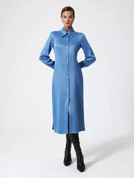 Платье-рубашка с разрезами