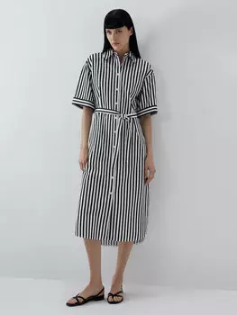 Платье-рубашка в полоску