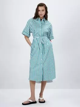 Платье-рубашка в полоску