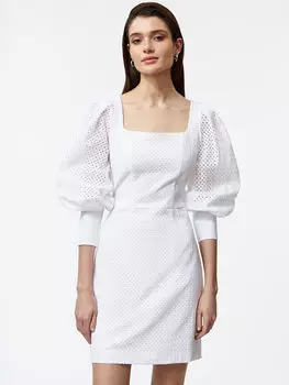 Платье с объемными рукавами