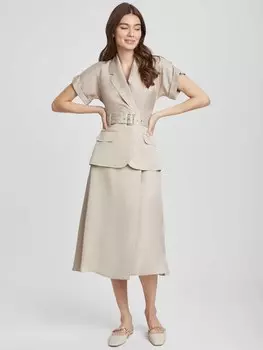 Платье со съемной баской