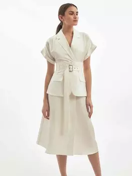 Платье со съемной баской