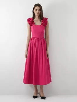 Платье со съемными воланами