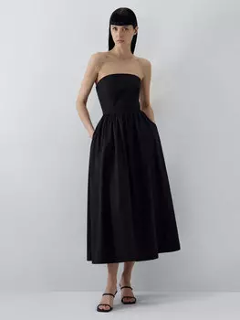 Платье со съемными воланами