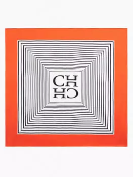 Платок из шелка с монограммой