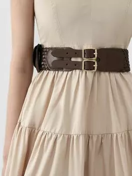 Плетеный ремень со съемным кошельком