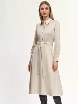 Приталенное платье с поясом