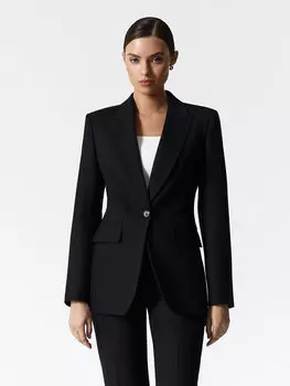 Приталенный однобортный жакет