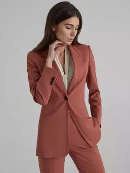 Приталенный жакет из шерсти