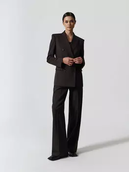 Приталенный жакет из смесовой шерсти