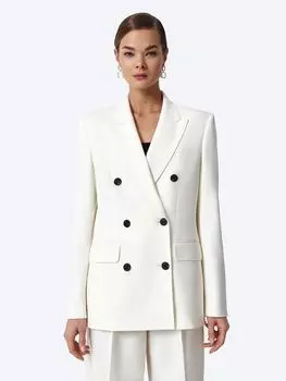 Приталенный жакет из смесовой шерсти