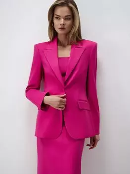 Приталенный жакет на одной пуговице