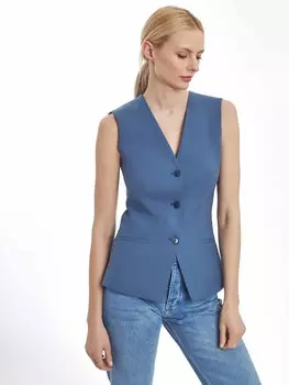 Приталенный жилет из шерсти