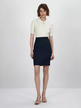 Прямая юбка из шерсти