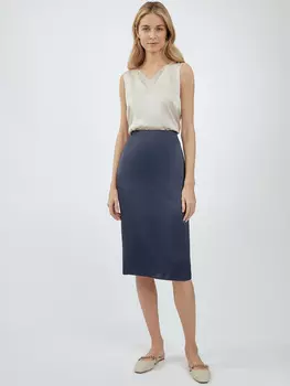 Прямая юбка из вискозы