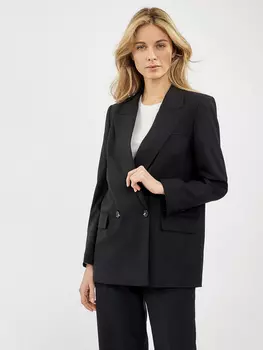 Прямой жакет из смесовой шерсти