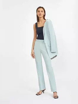 Прямые брюки из смесовой шерсти