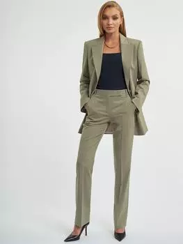 Прямые брюки из смесовой шерсти