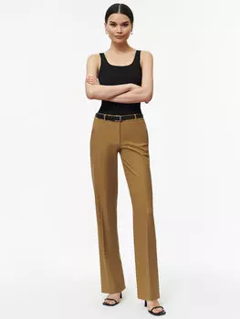 Прямые брюки на талии