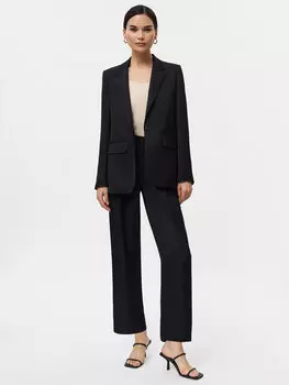 Прямые брюки со льном