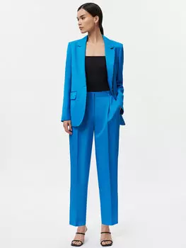 Прямые брюки со льном