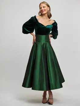 Пышная юбка со складками