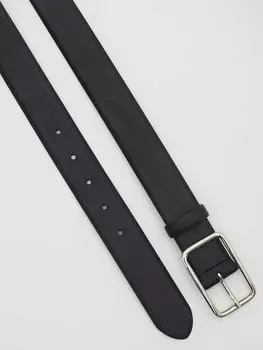 Ремень из кожи с прямоугольной пряжкой