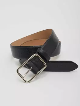 Ремень из кожи с прямоугольной пряжкой