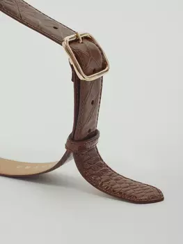 Ремень из кожи с тиснением