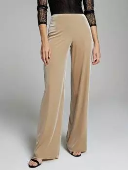 Широкие брюки из бархата