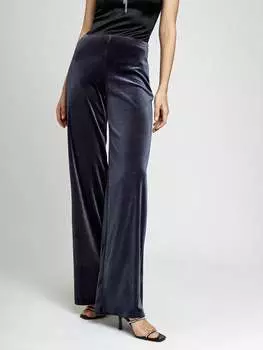Широкие брюки из бархата