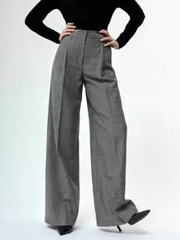 Широкие брюки из шерсти